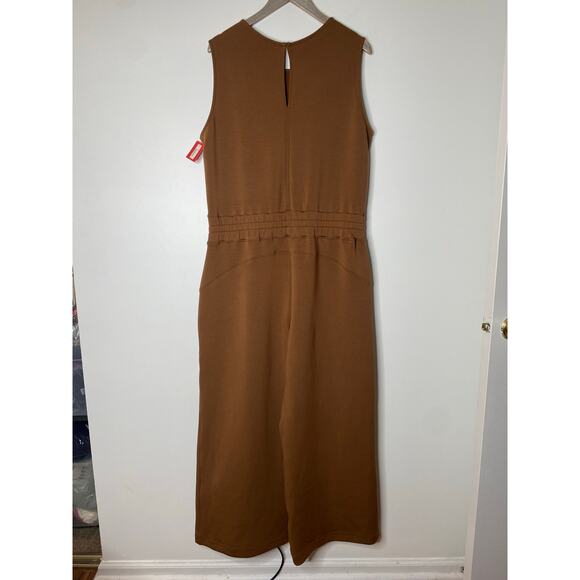 SPANX Cocoa Airessentials Sleeveless Jumpsuit NEW Size 1X Petite - Picture 7 of 9